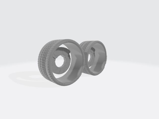 TSW Sebring Wheels with Tires and Brakes for 3D Print 3D print model_24