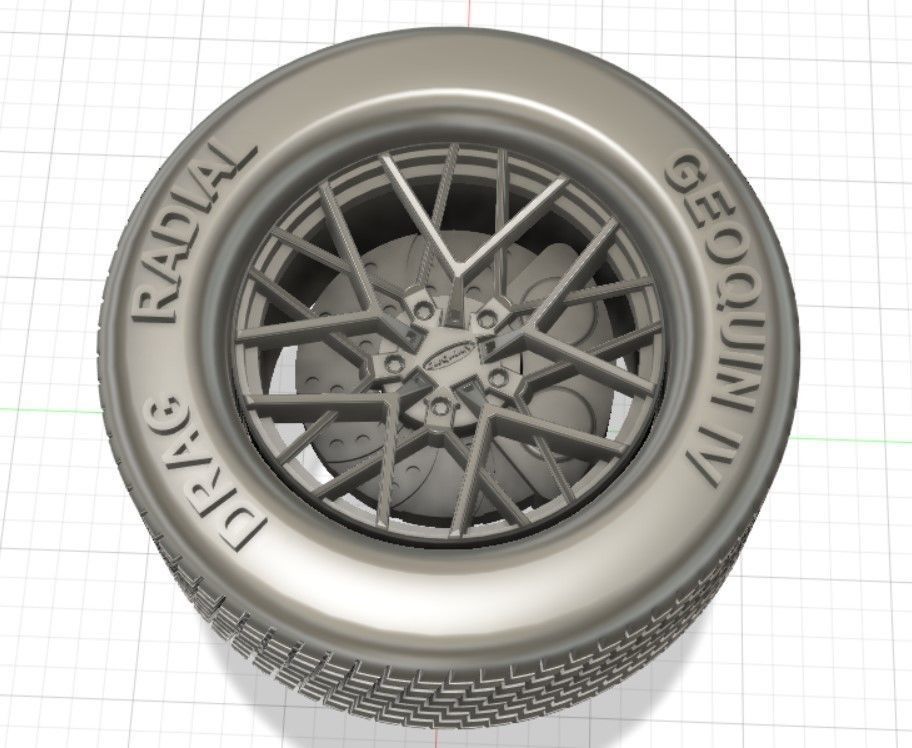 TSW Sebring Wheels with Tires and Brakes for 3D Print 3D print model_9