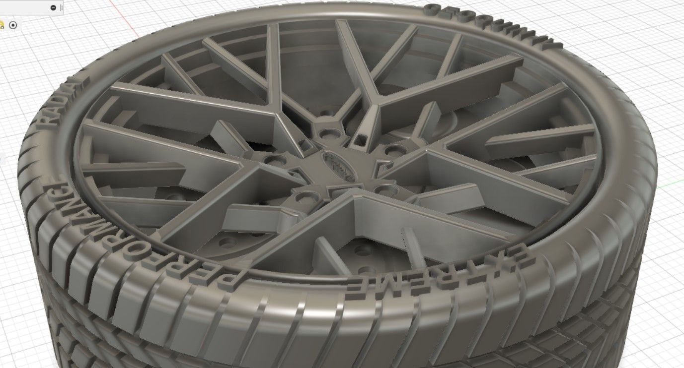 TSW Sebring Wheels with Tires and Brakes for 3D Print 3D print model_19