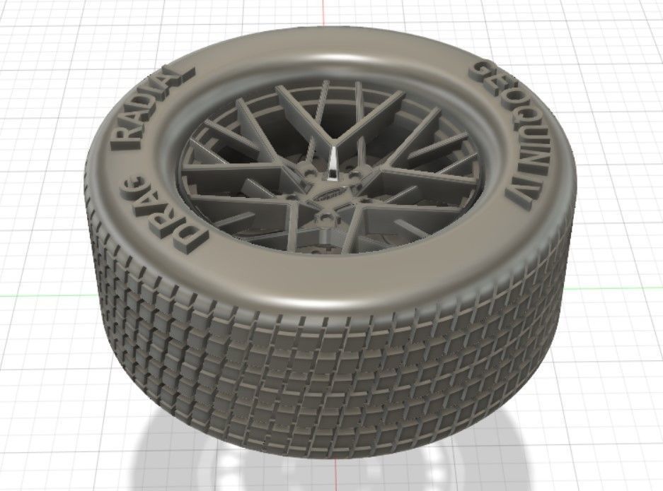 TSW Sebring Wheels with Tires and Brakes for 3D Print 3D print model_10