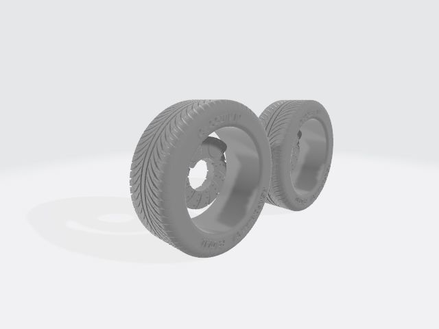 TSW Sebring Wheels with Tires and Brakes for 3D Print 3D print model_25