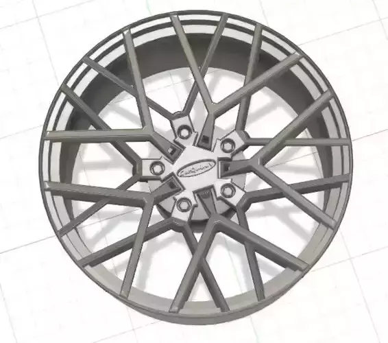 TSW Sebring Wheels with Tires and Brakes for 3D Print 3D print model