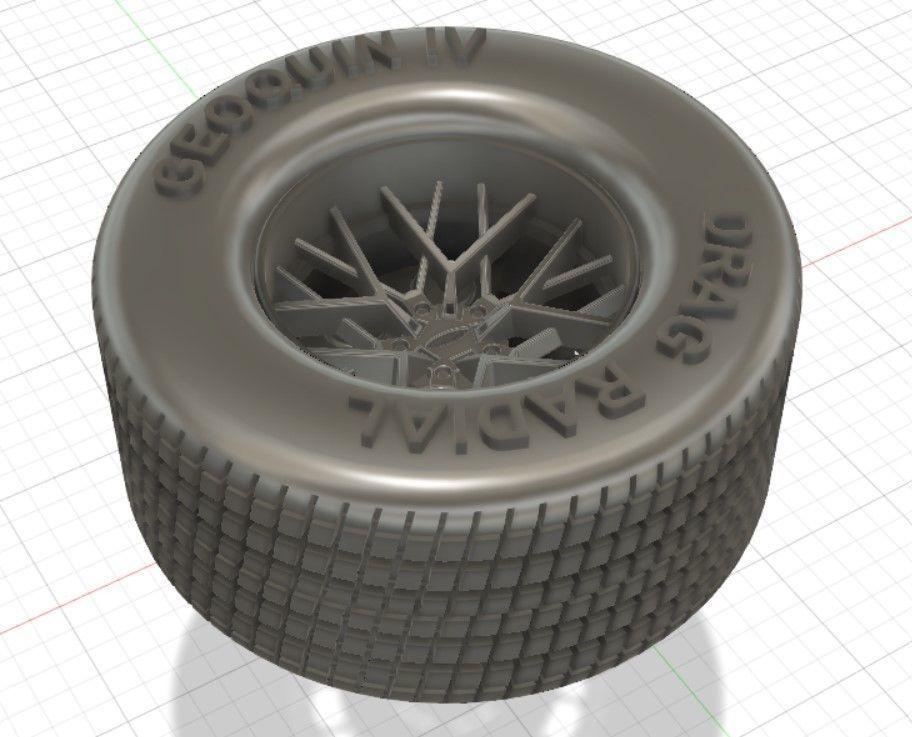 TSW Sebring Wheels with Tires and Brakes for 3D Print 3D print model_7