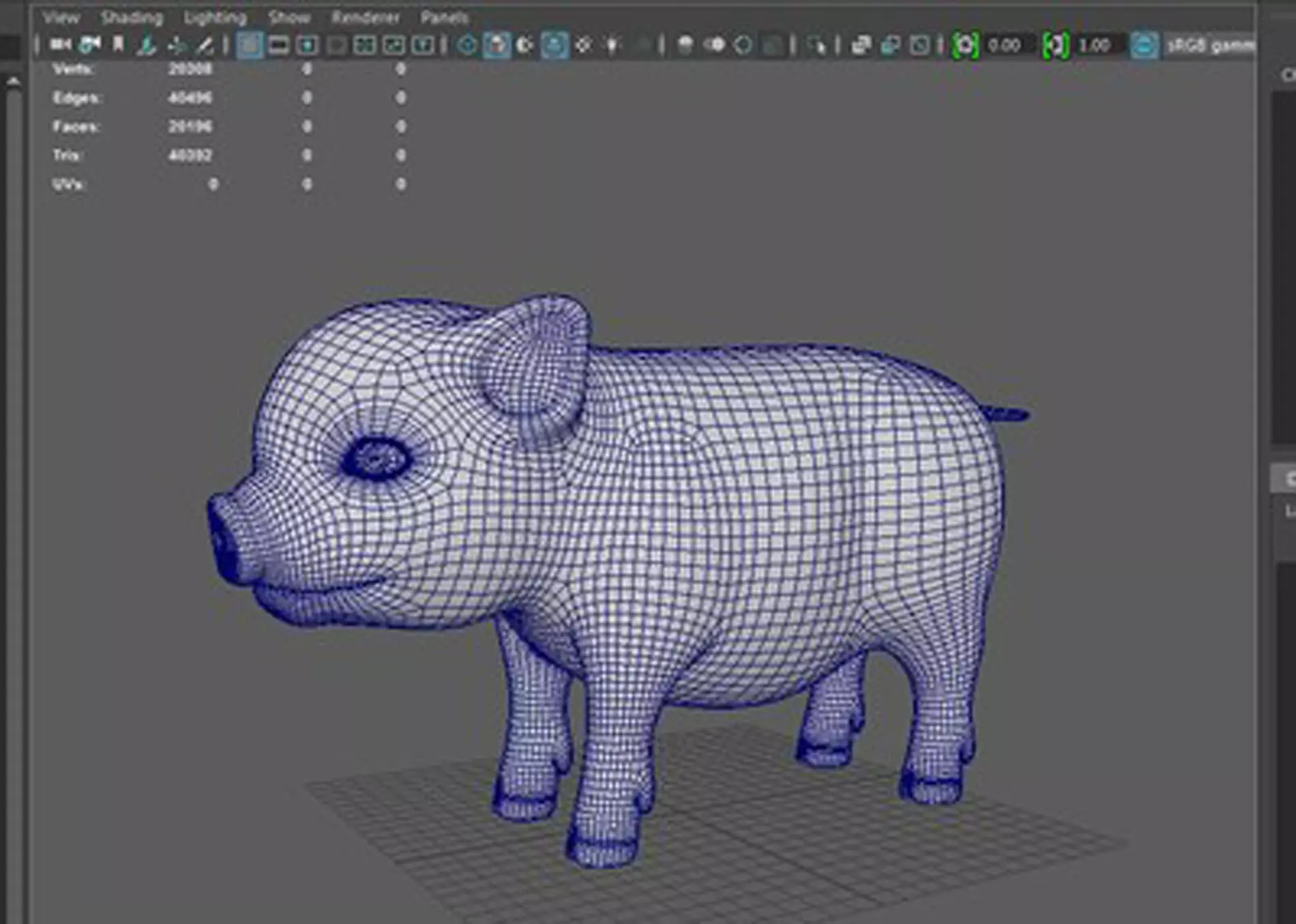 Lovely pig Lovely pig 3D model_0