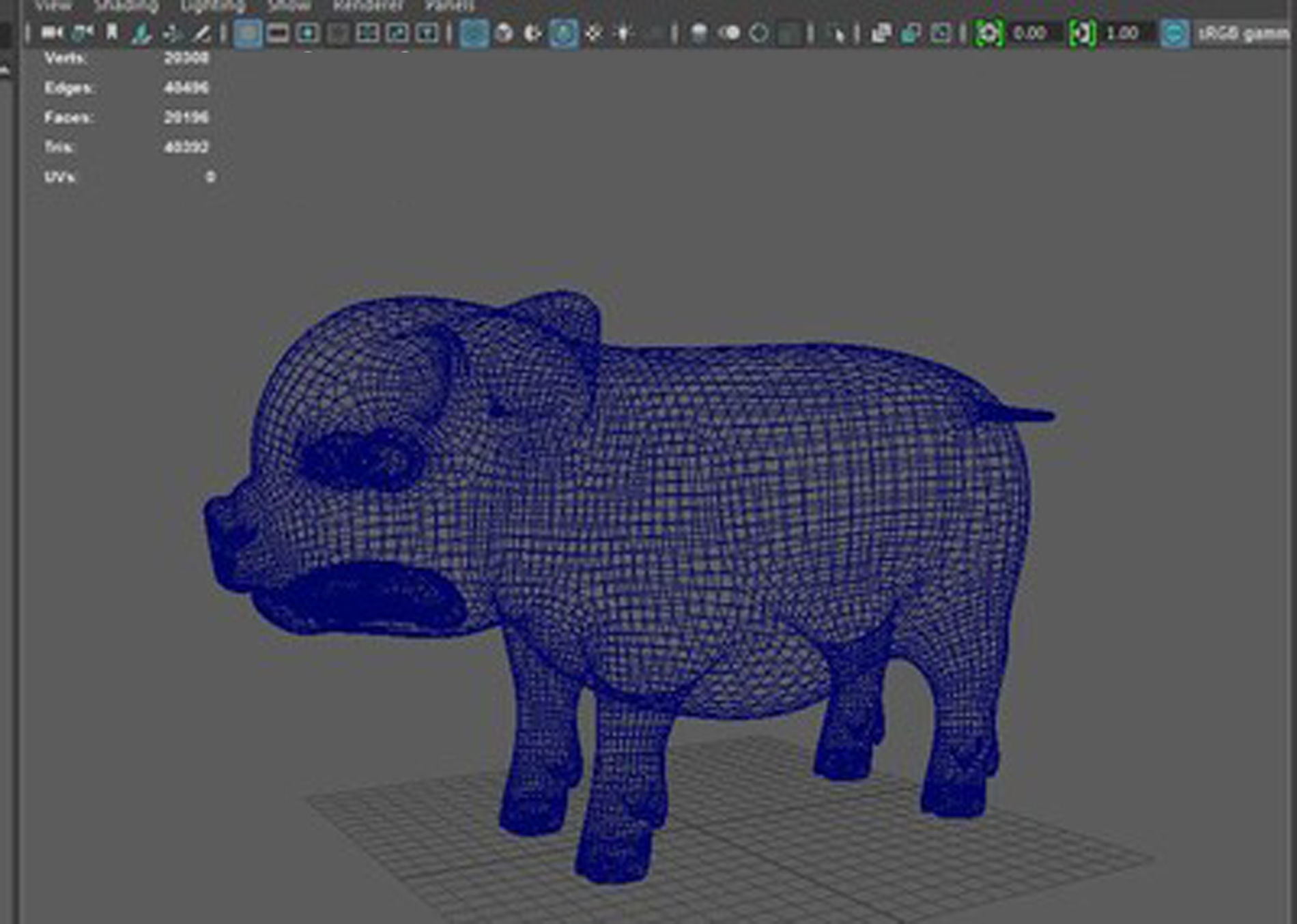 Lovely pig Lovely pig 3D model_2