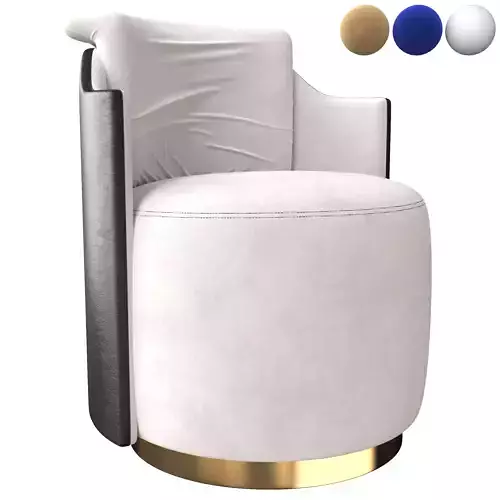 Solid armchair 3D model