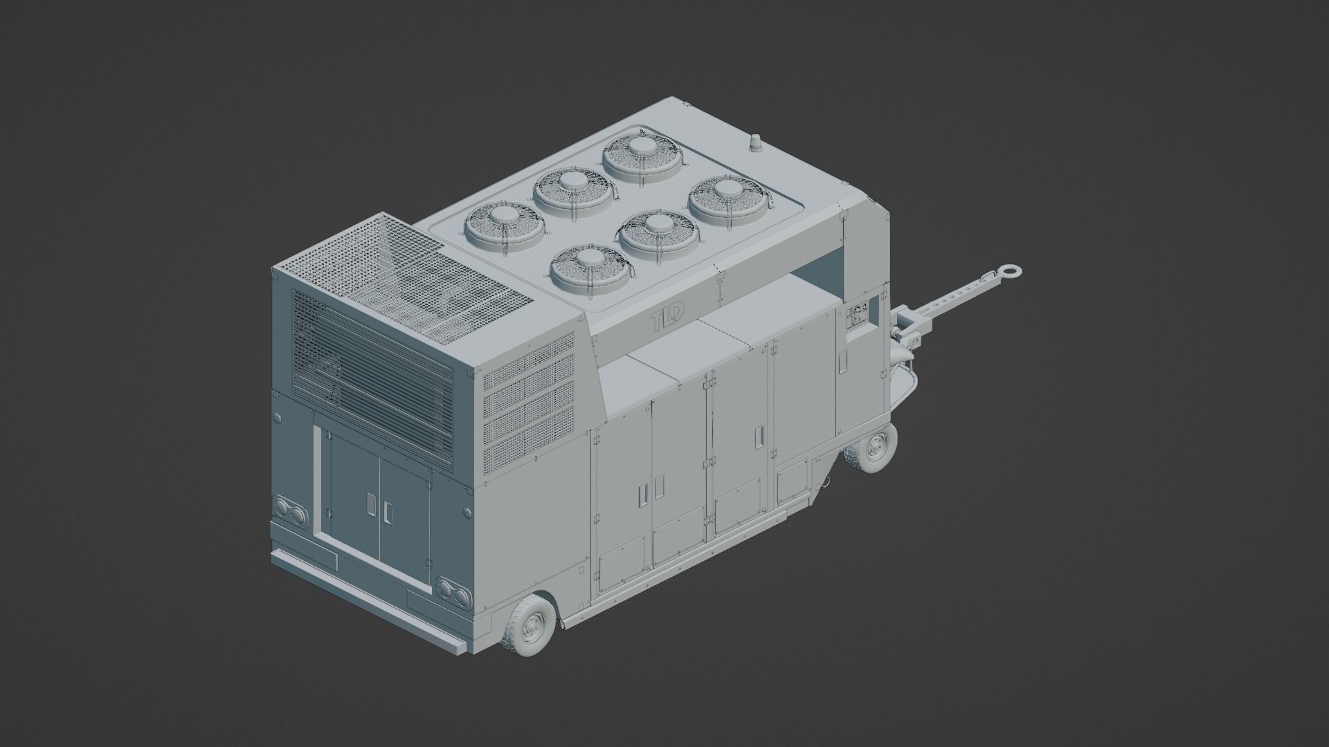 Aircraft Air Conditioning Unit - TLD GF30 Low-poly 3D model_15