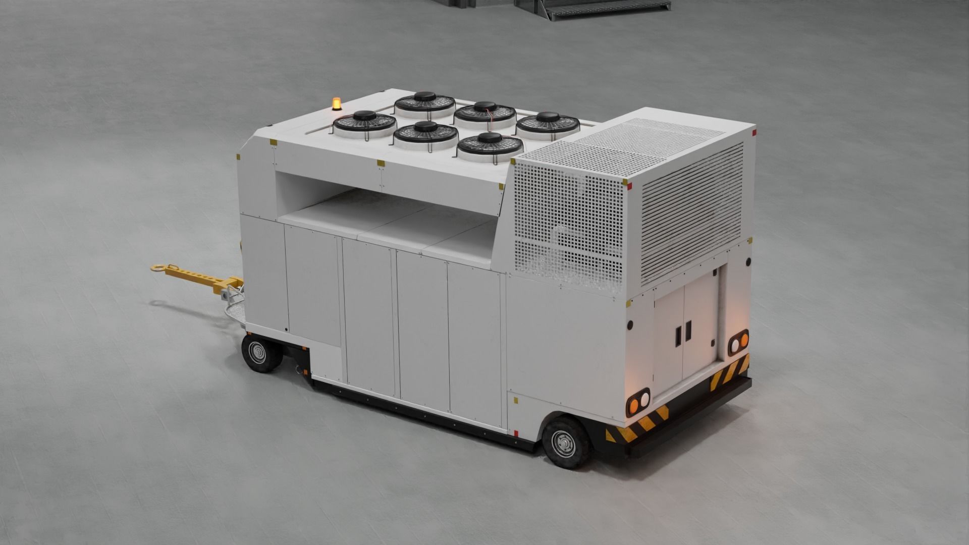 Aircraft Air Conditioning Unit - TLD GF30 Low-poly 3D model_1