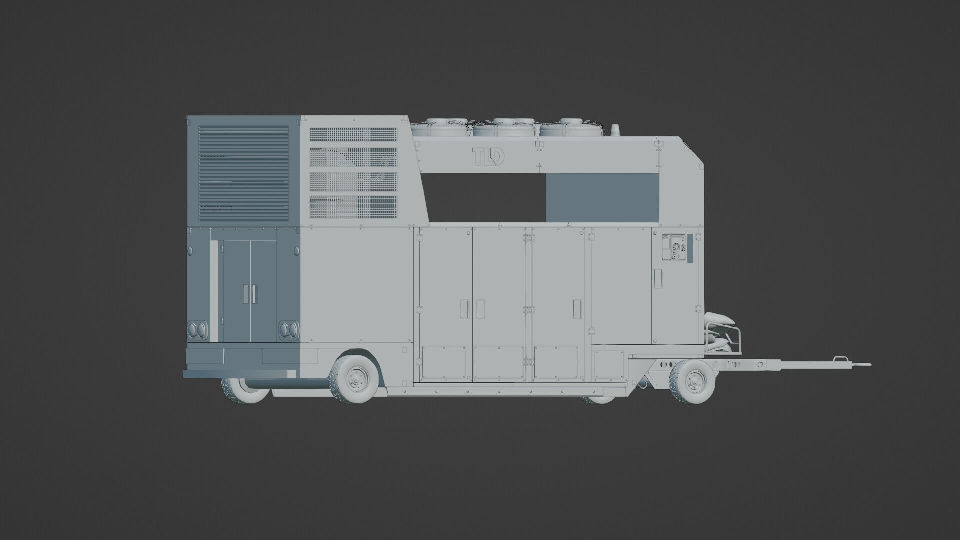 Aircraft Air Conditioning Unit - TLD GF30 Low-poly 3D model_2