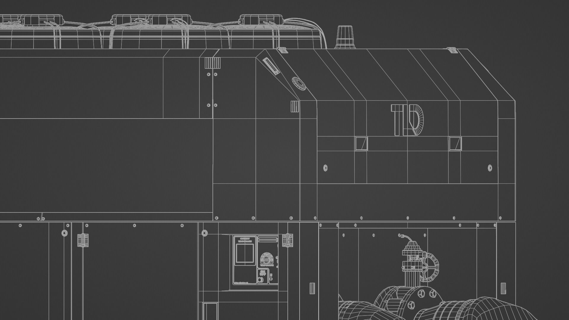 Aircraft Air Conditioning Unit - TLD GF30 Low-poly 3D model_12