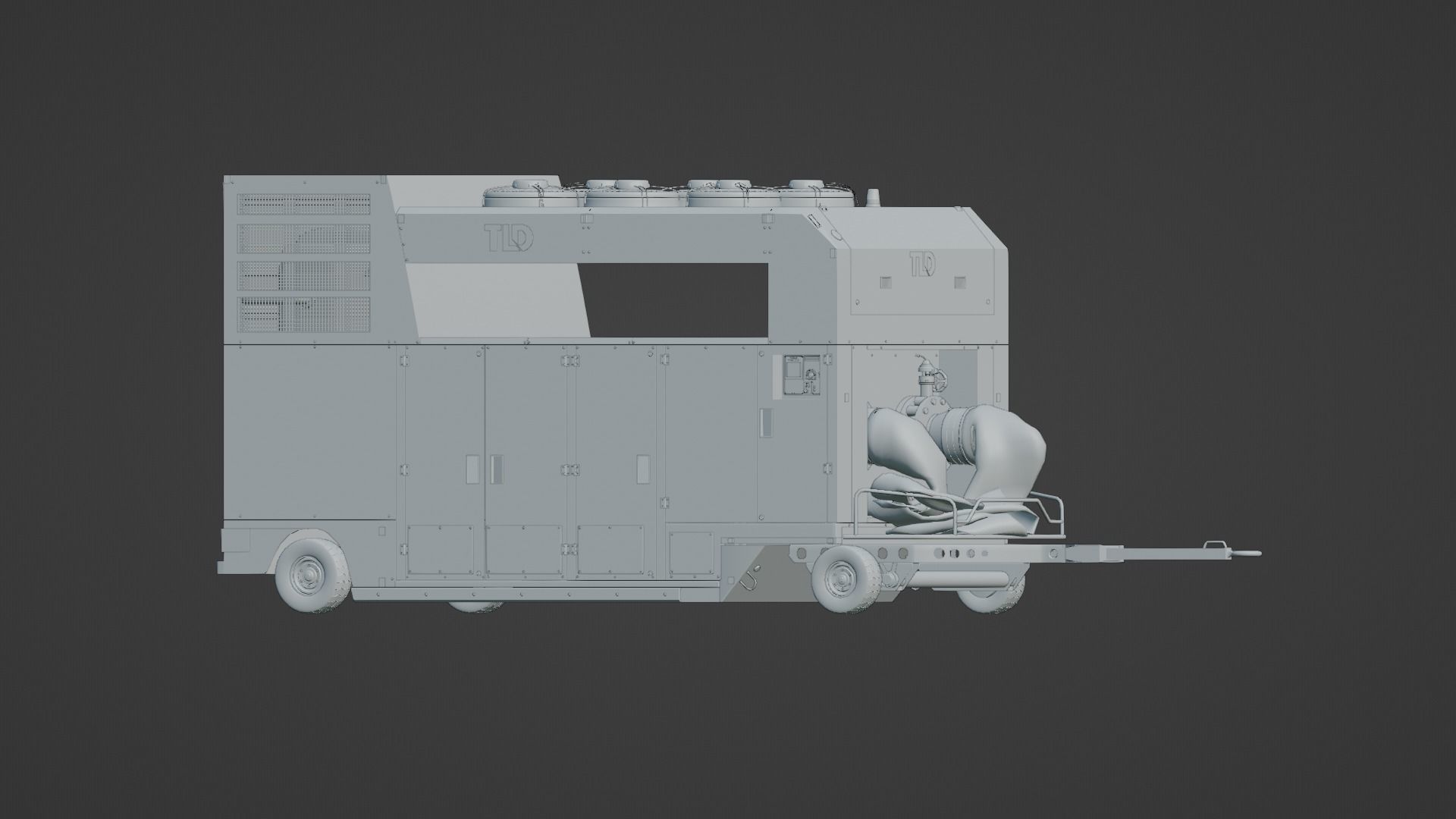 Aircraft Air Conditioning Unit - TLD GF30 Low-poly 3D model_5