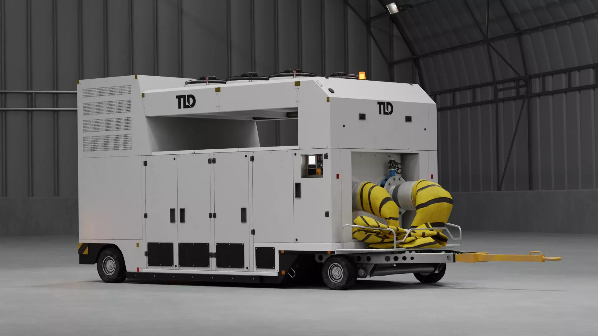 Aircraft Air Conditioning Unit - TLD GF30 Low-poly 3D model_0