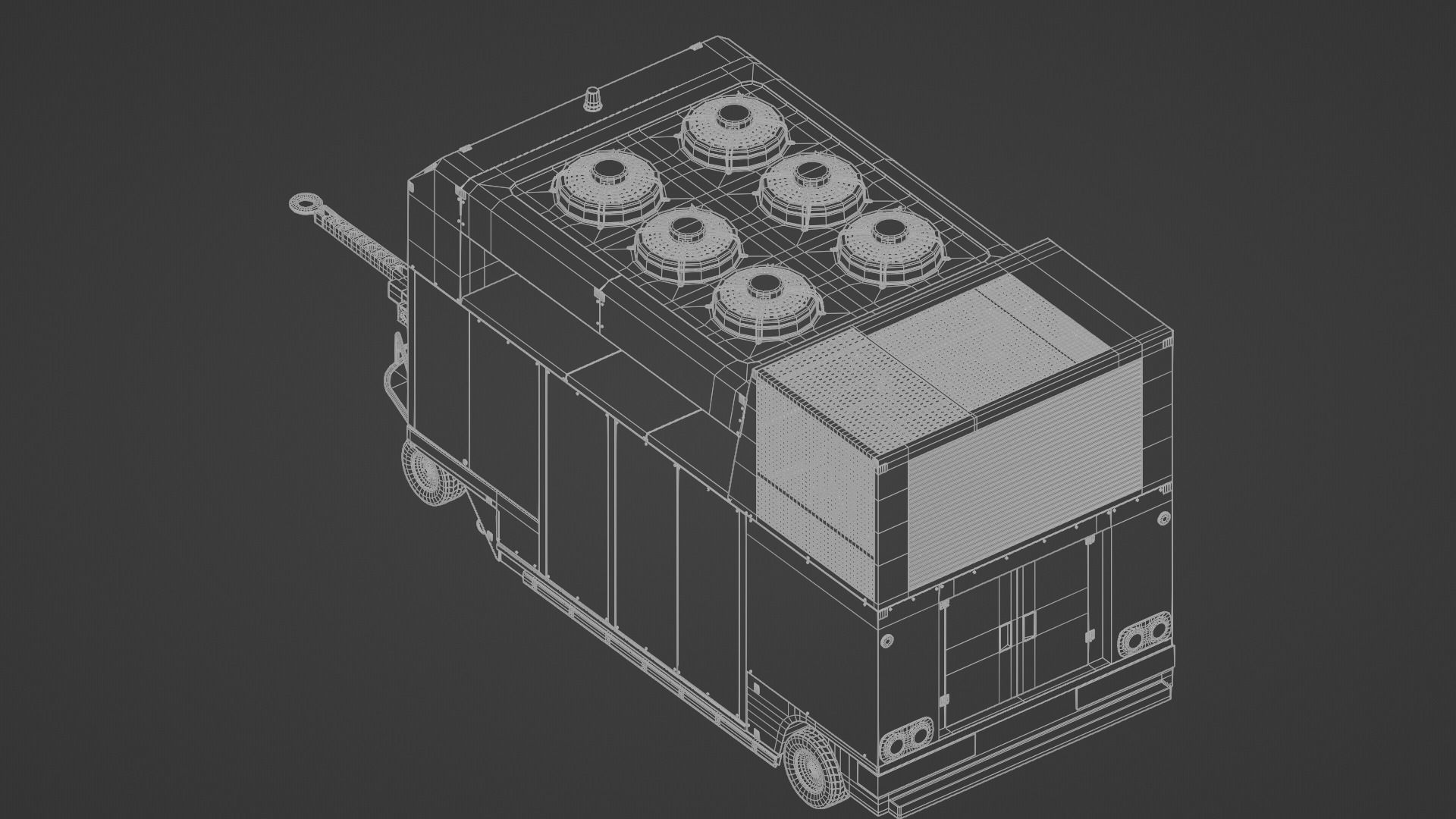 Aircraft Air Conditioning Unit - TLD GF30 Low-poly 3D model_10