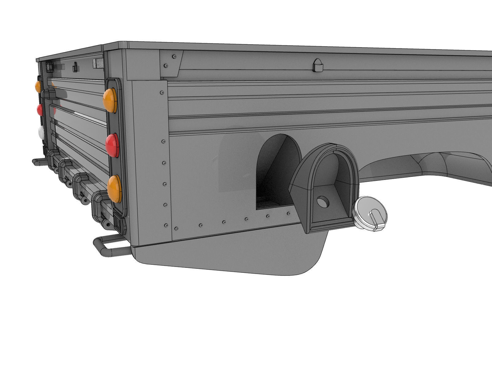 LAND ROVER DEFENDER   o  SERIES 3 HIGH CAPACITY BED 3D print model_9