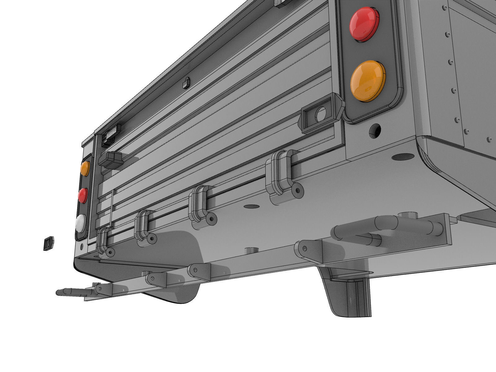 LAND ROVER DEFENDER   o  SERIES 3 HIGH CAPACITY BED 3D print model_5