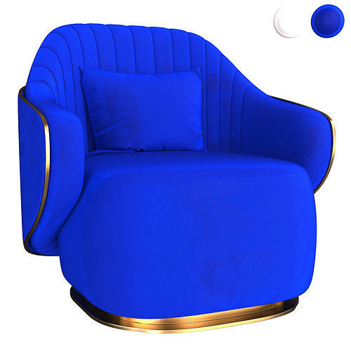 Visionnaire Adele Armchair 3D model 2