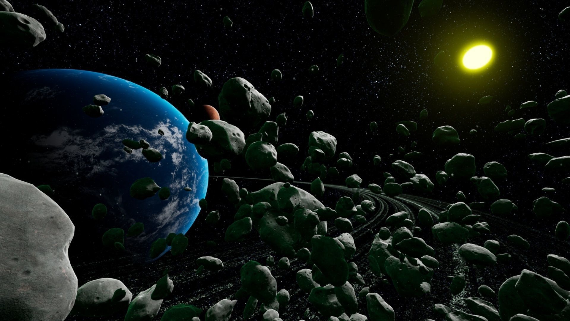 Asteroid Mega Pack - UE4 FBX Low-poly 3D model_19
