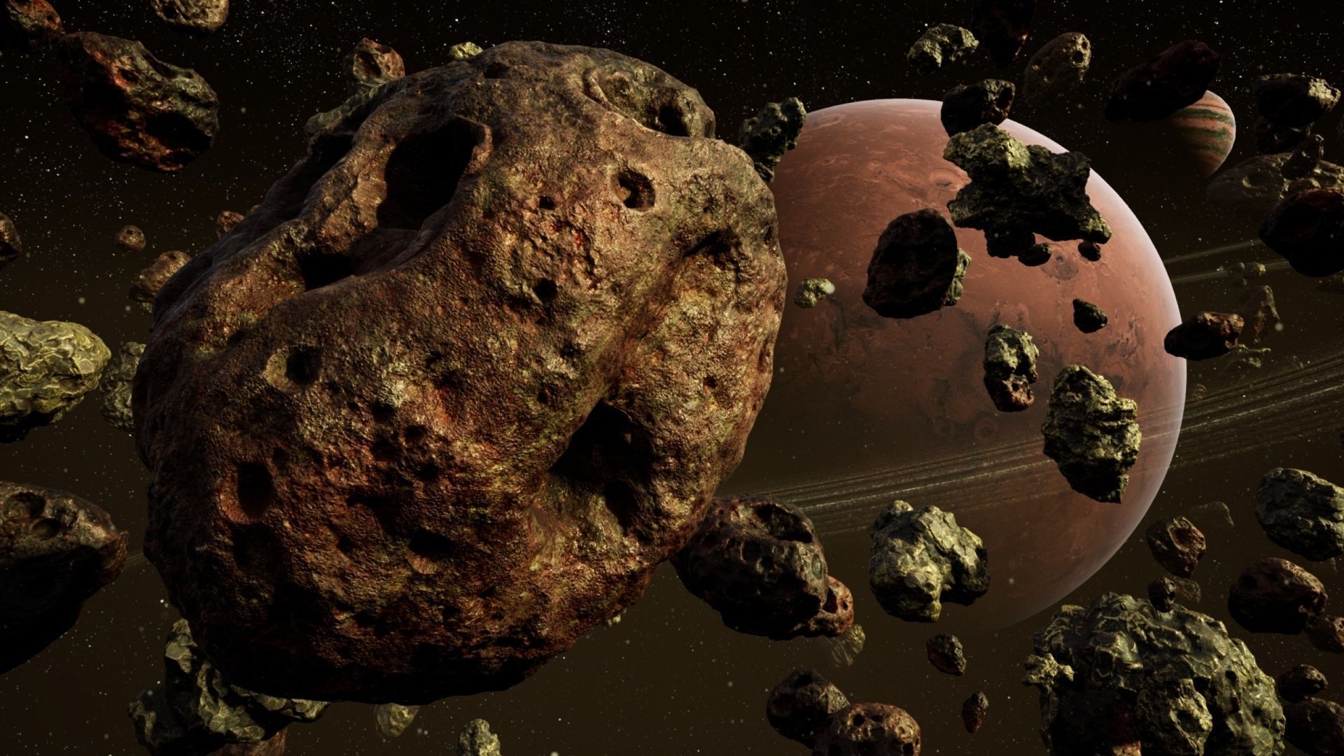 Asteroid Mega Pack - UE4 FBX Low-poly 3D model_16