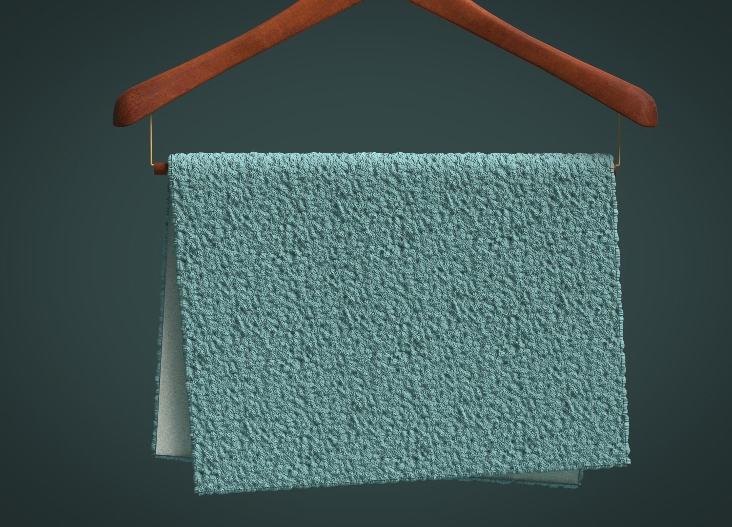 Sherpa Shearling Curly Fleece Poly 3D model_2