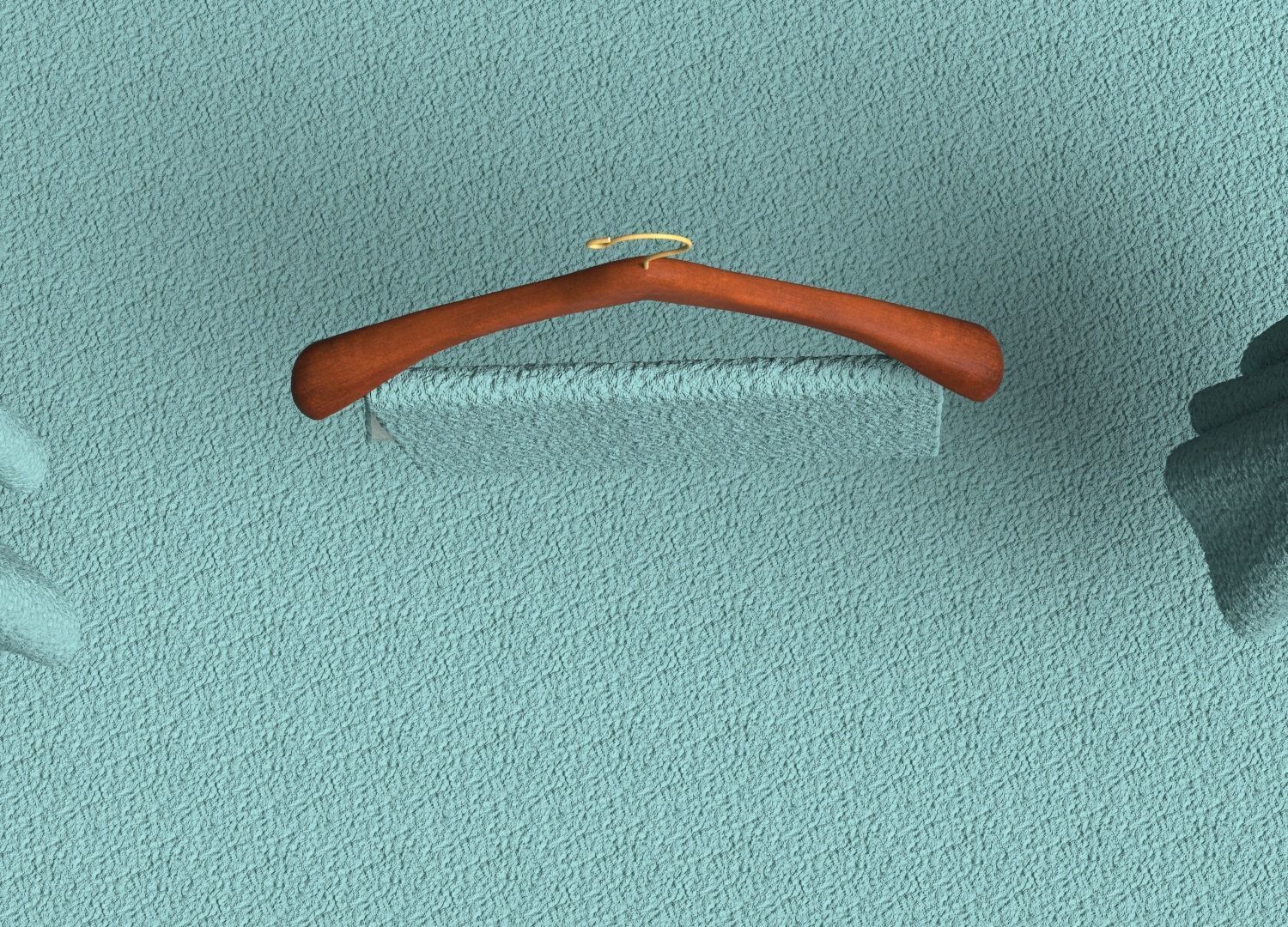 Sherpa Shearling Curly Fleece Poly 3D model_3