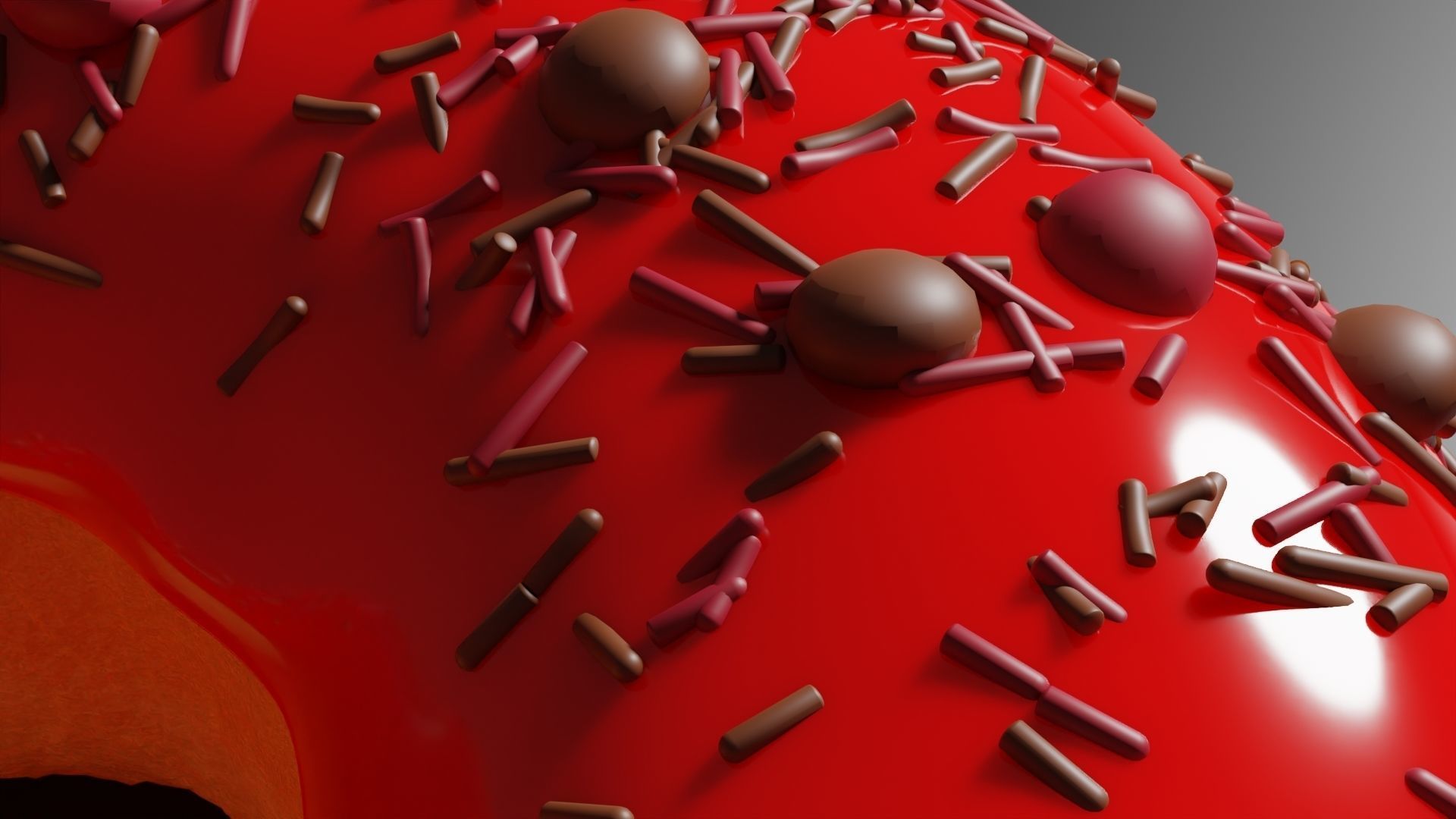 Realistic Donut 3D model_4