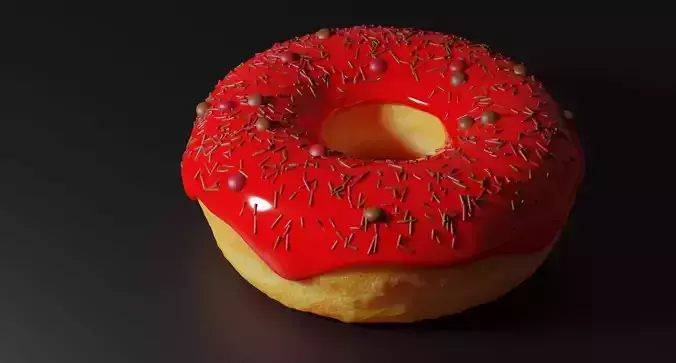 Realistic Donut 3D model