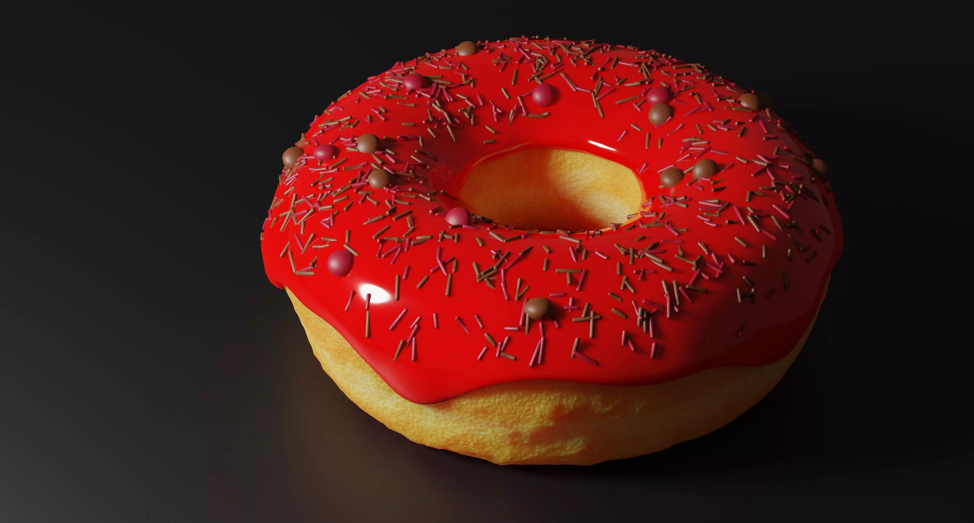 Realistic Donut 3D model_0