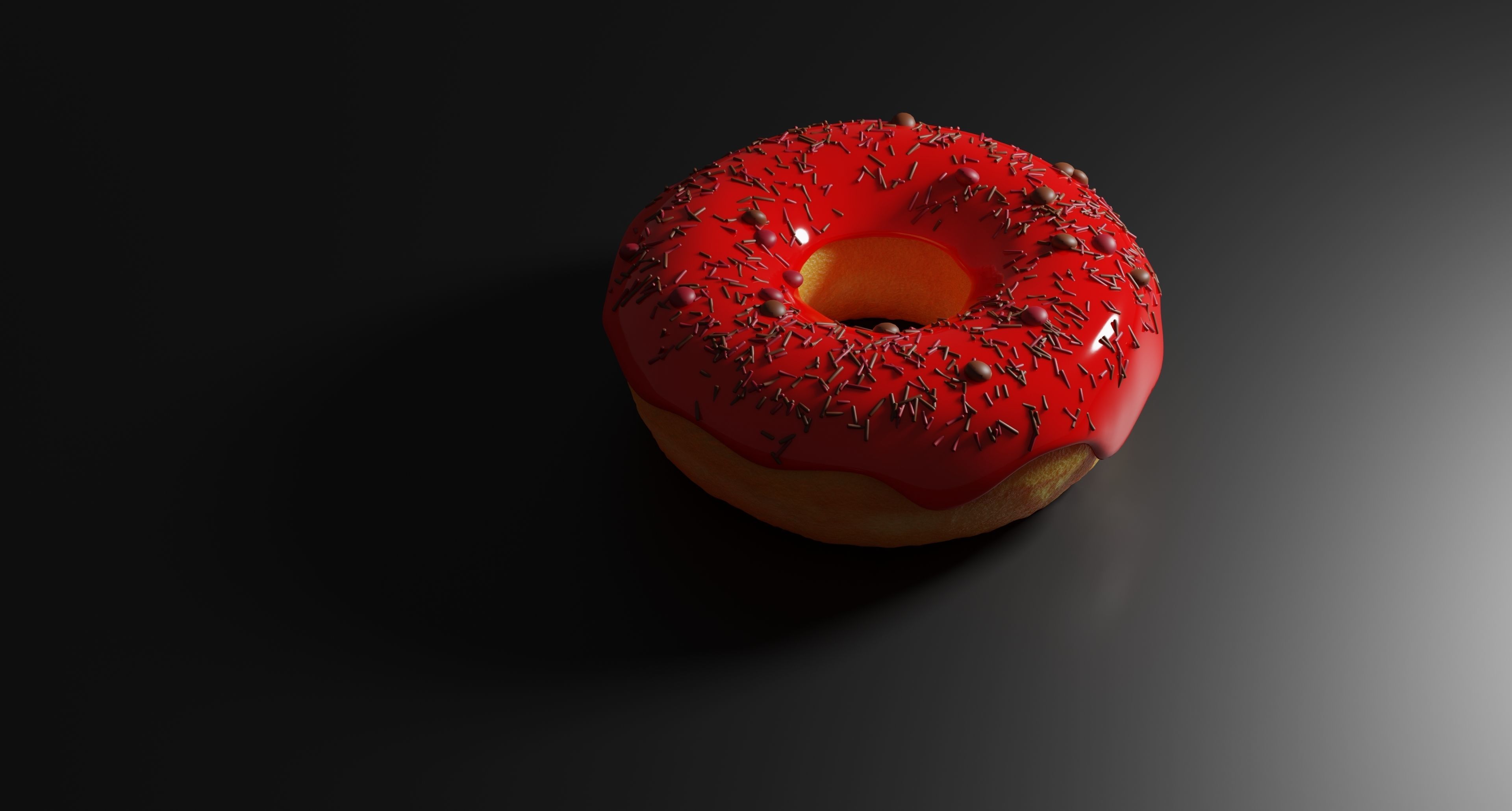 Realistic Donut 3D model_1