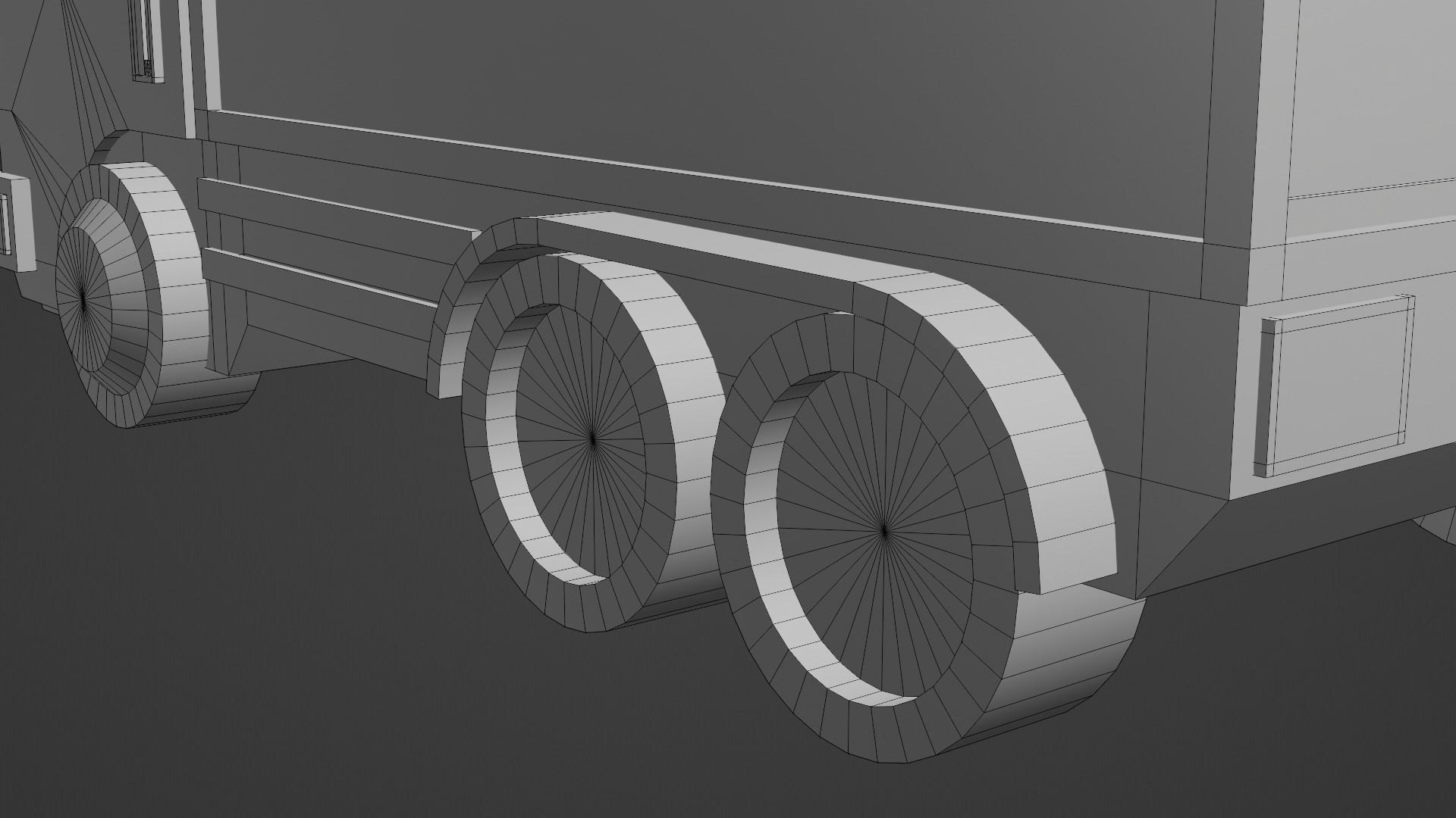 Box Truck Low-poly 3D model_14