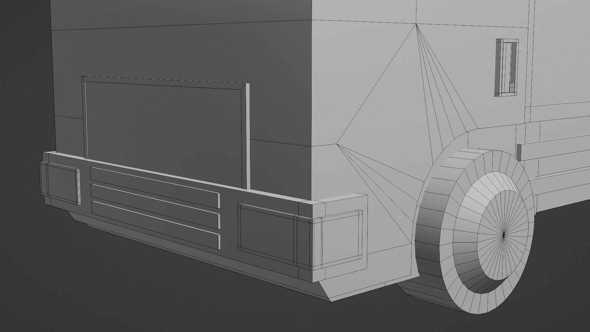 Box Truck Low-poly 3D model_13