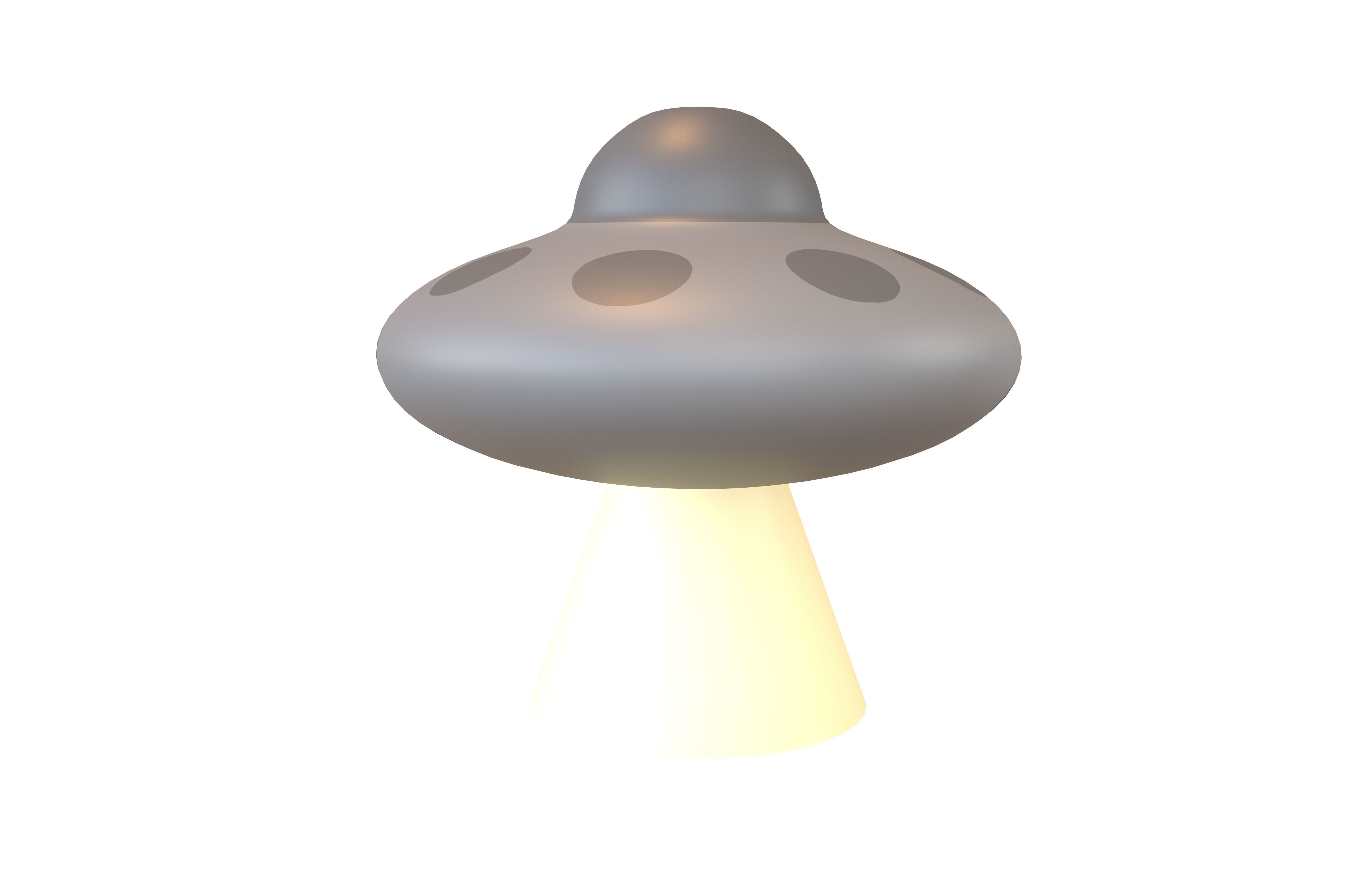 UFO Icon v1 004 Low-poly 3D model_1