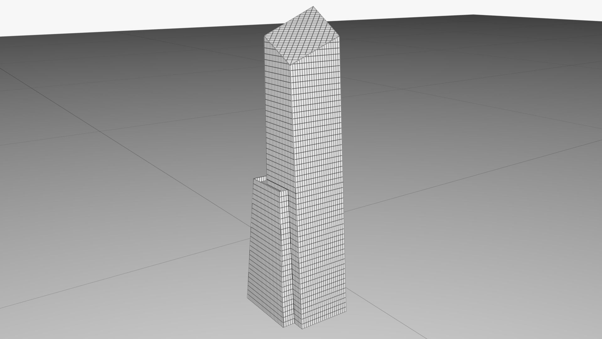 Buildings City 2 Low-poly 3D model_6