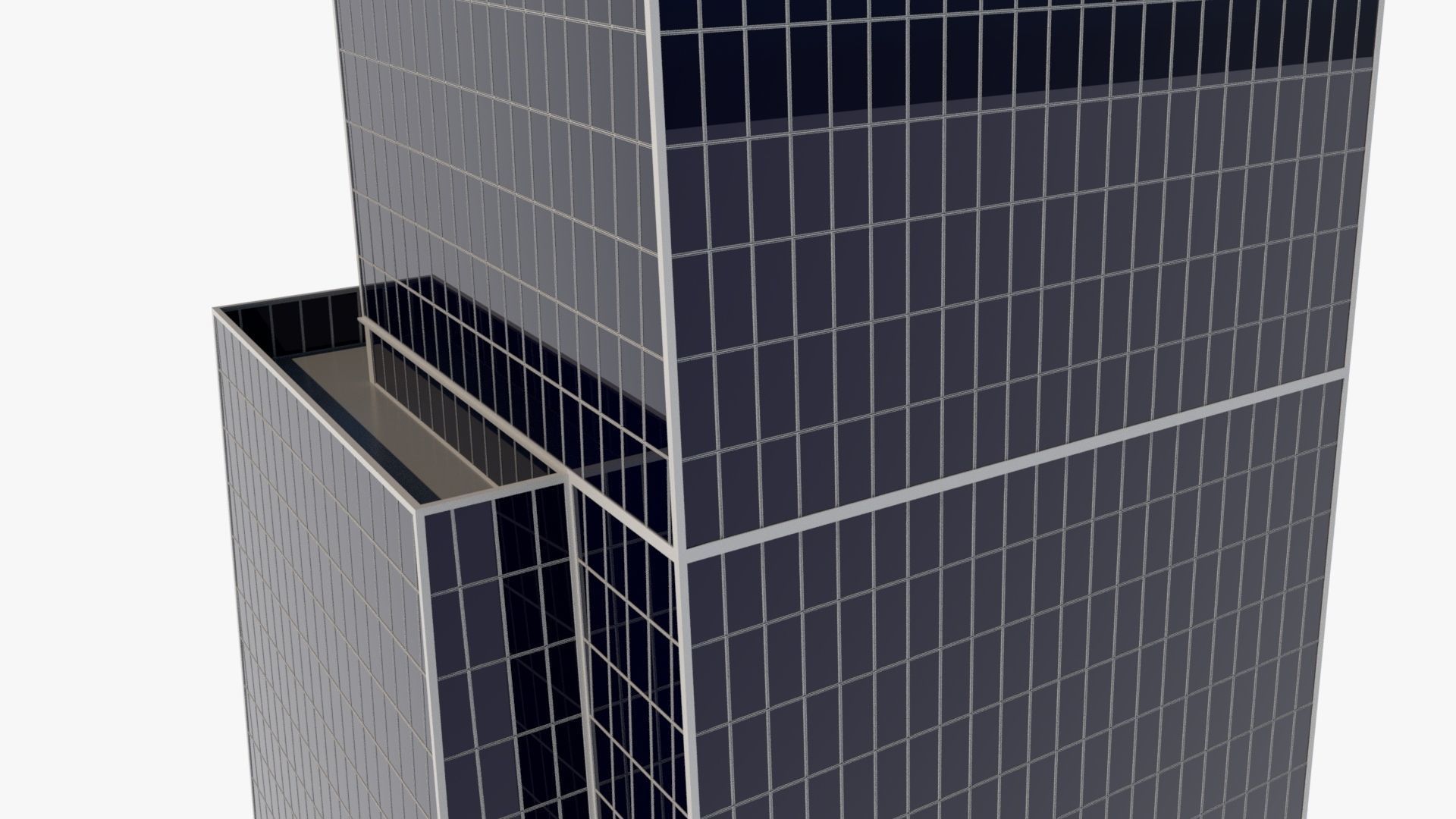 Buildings City 2 Low-poly 3D model_5