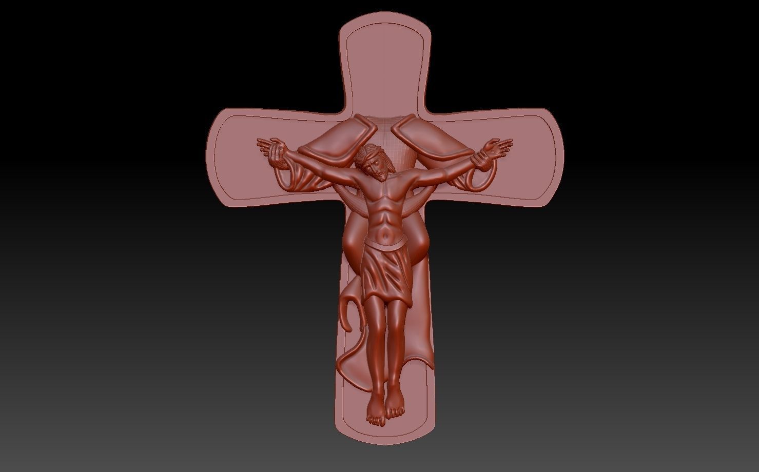 Jesus Cross 3D print model 3D print model_1
