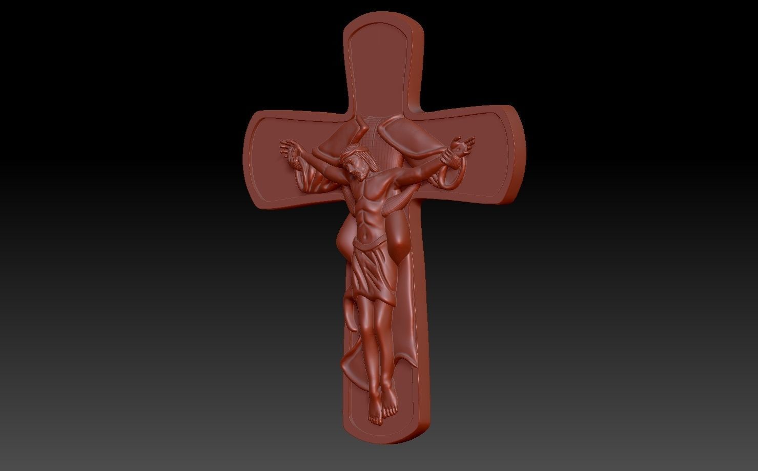 Jesus Cross 3D print model 3D print model_3