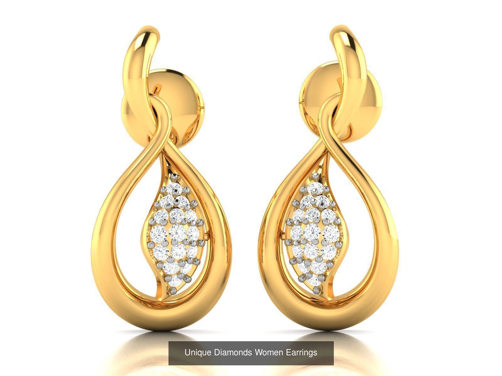 125 Drops Earrings 3dm STL FBX OBJ Detail Bulk Collection _52