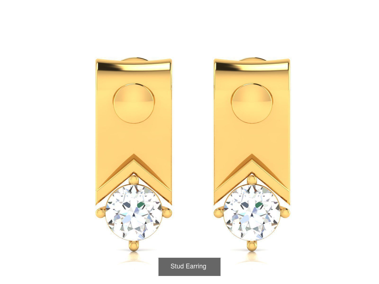 125 Drops Earrings 3dm STL FBX OBJ Detail Bulk Collection _77