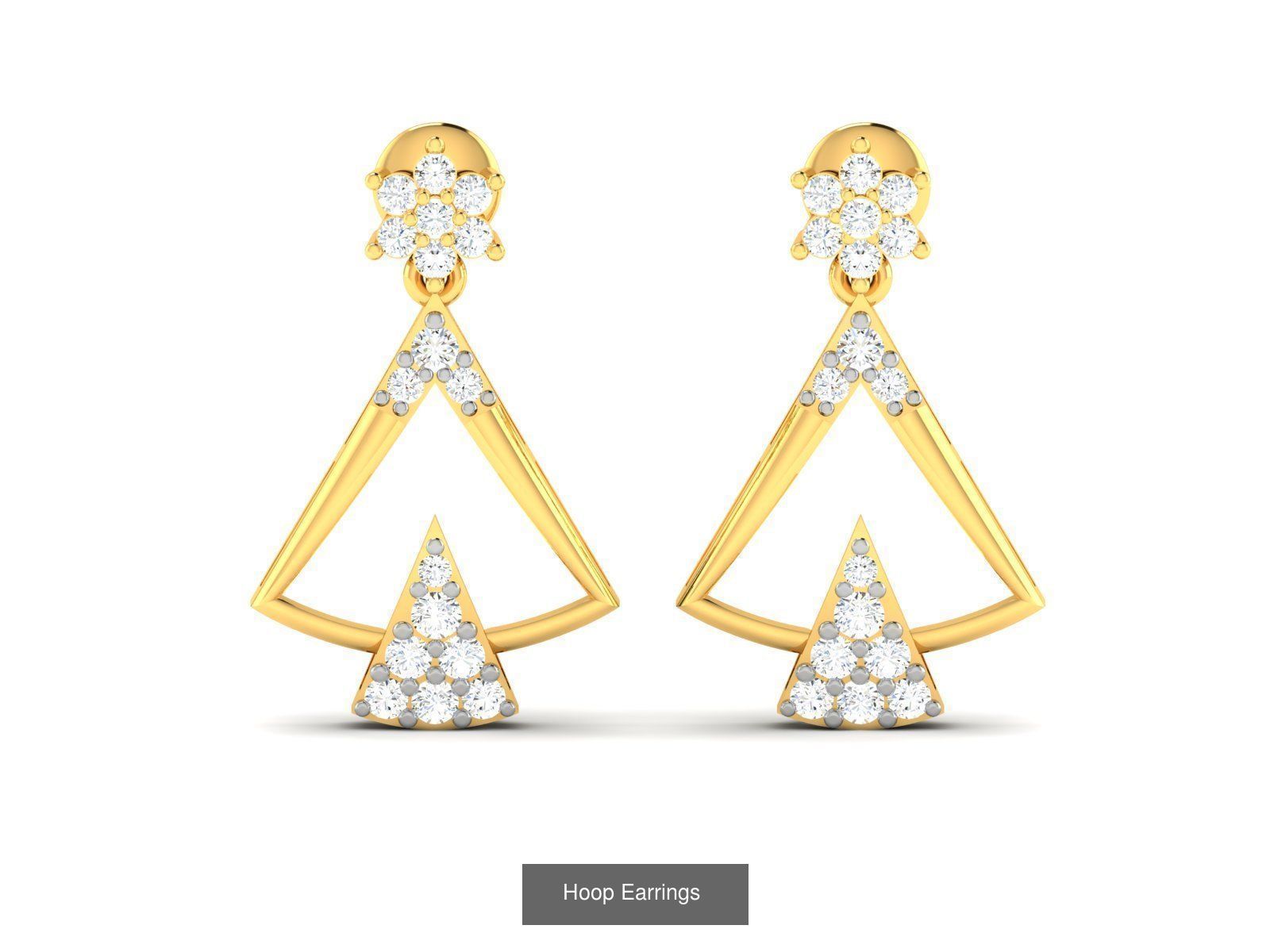 125 Drops Earrings 3dm STL FBX OBJ Detail Bulk Collection _98