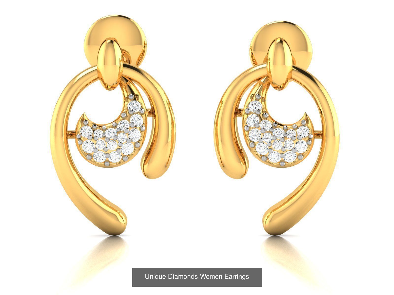 125 Drops Earrings 3dm STL FBX OBJ Detail Bulk Collection _53