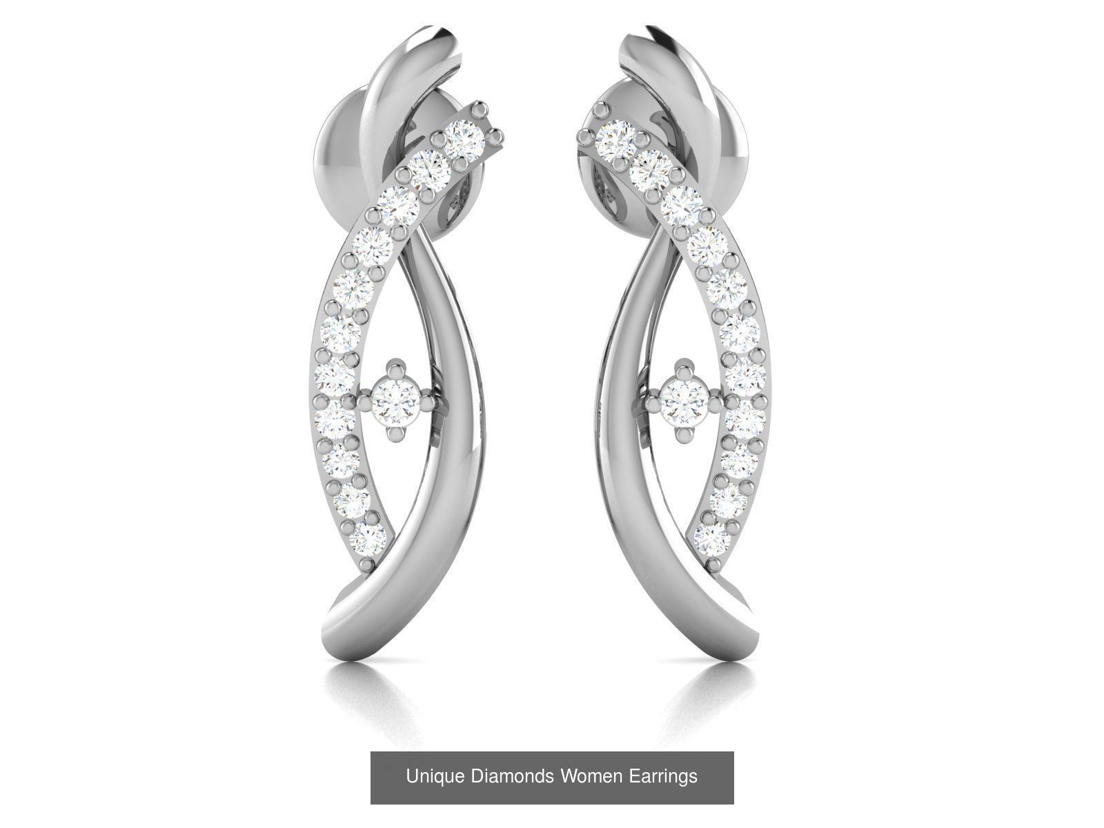 125 Drops Earrings 3dm STL FBX OBJ Detail Bulk Collection _56