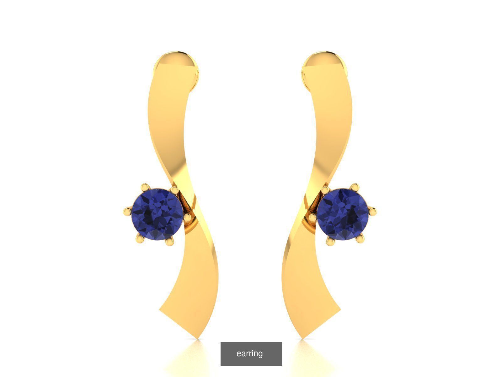 125 Drops Earrings 3dm STL FBX OBJ Detail Bulk Collection _72