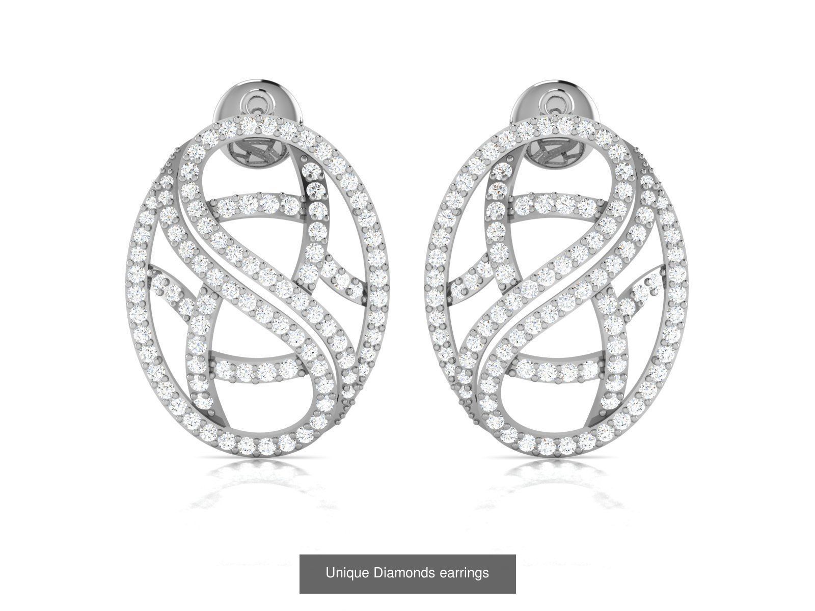 125 Drops Earrings 3dm STL FBX OBJ Detail Bulk Collection _43