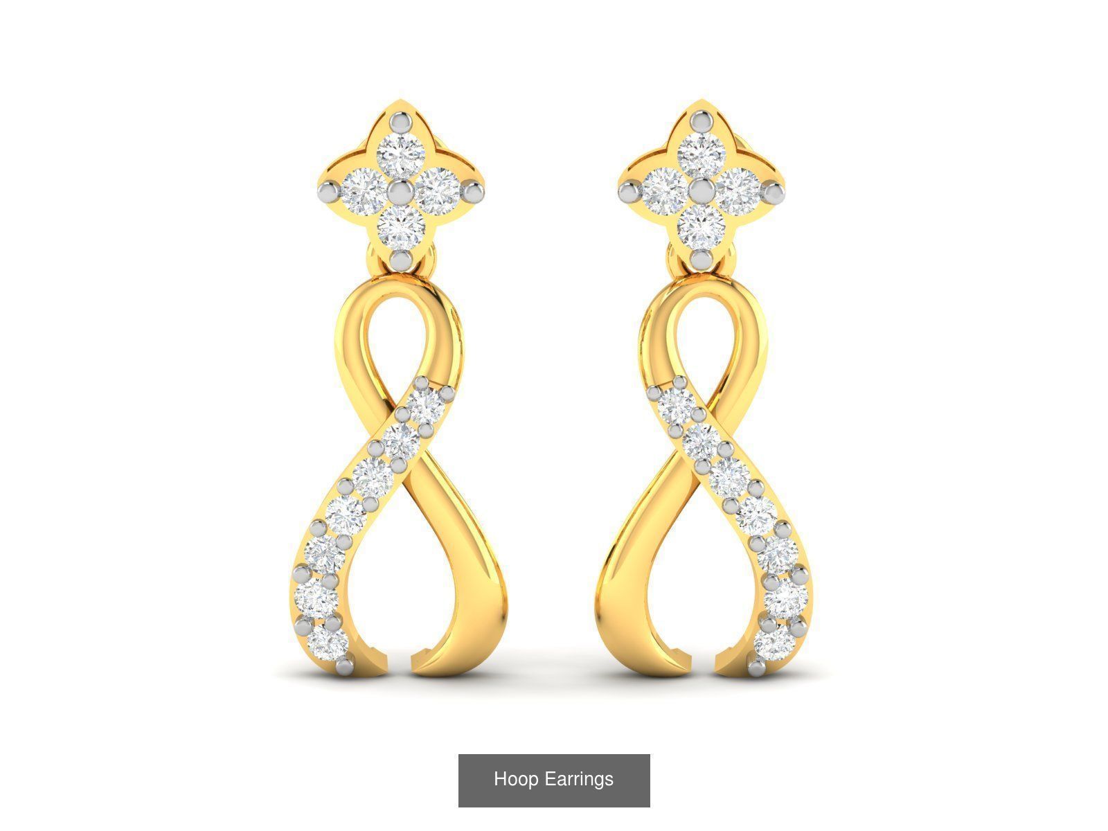 125 Drops Earrings 3dm STL FBX OBJ Detail Bulk Collection _120