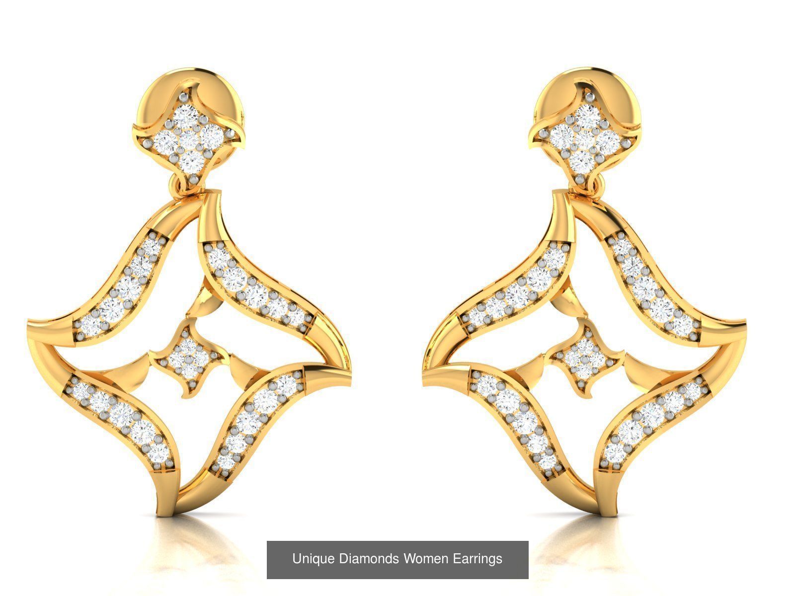 125 Drops Earrings 3dm STL FBX OBJ Detail Bulk Collection _54