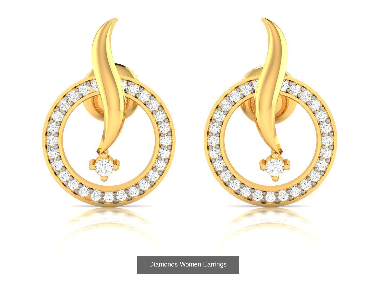 125 Drops Earrings 3dm STL FBX OBJ Detail Bulk Collection _61