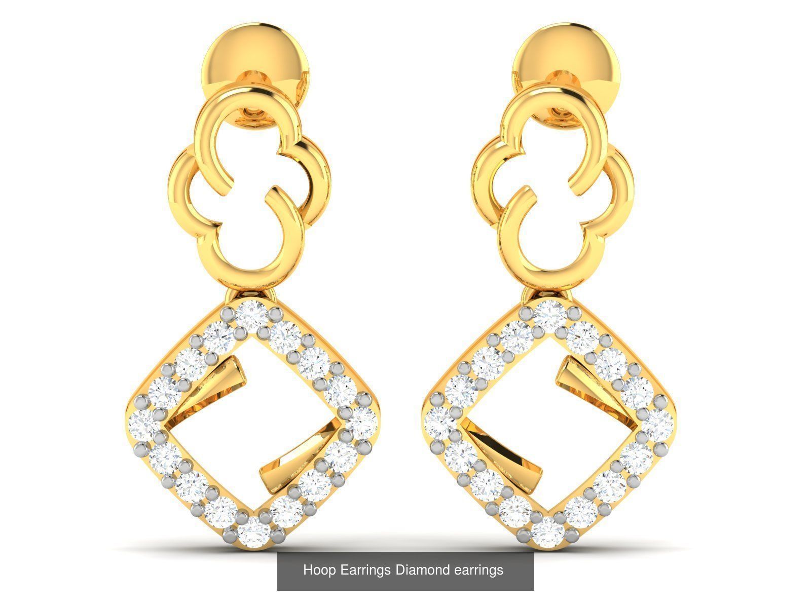 125 Drops Earrings 3dm STL FBX OBJ Detail Bulk Collection _99