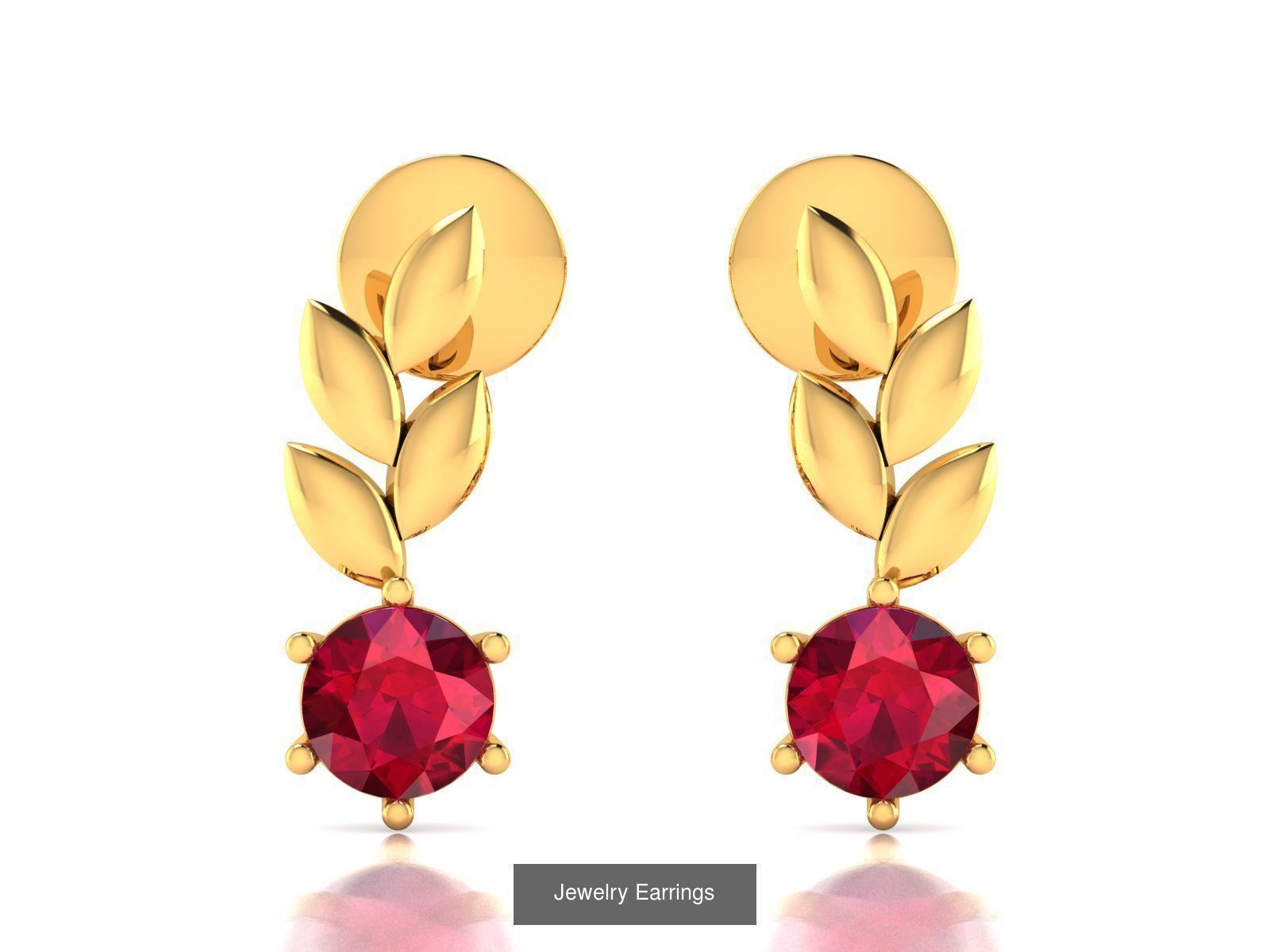 125 Drops Earrings 3dm STL FBX OBJ Detail Bulk Collection _80