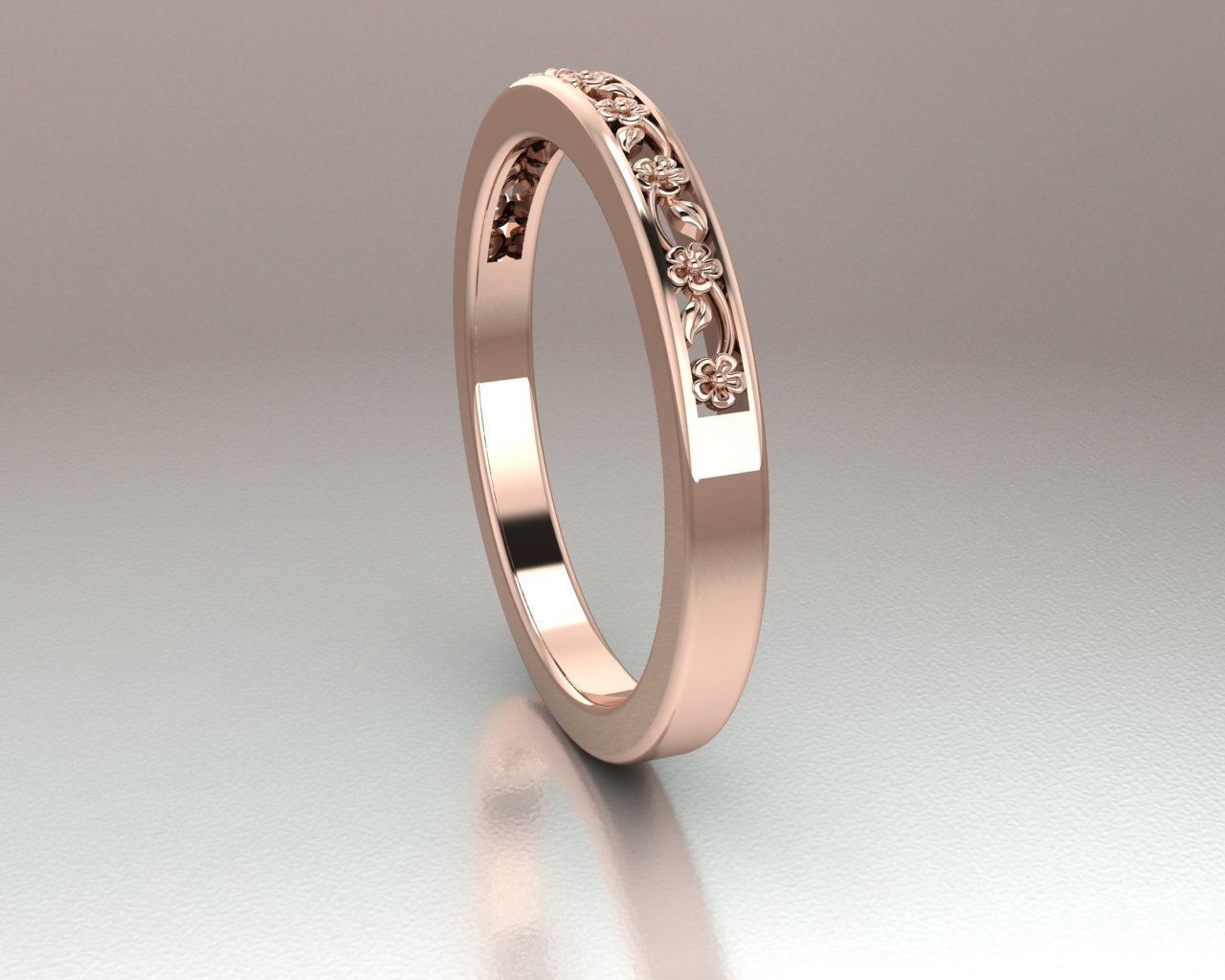 Women Ring 3D print model_10
