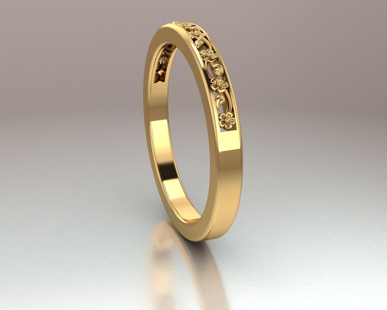 Women Ring 3D print model_11
