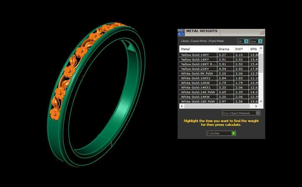 Women Ring 3D print model_6